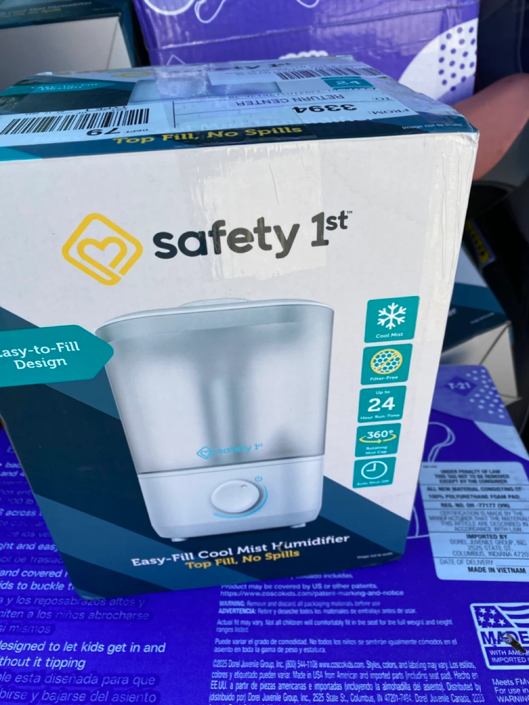 Safety 1st Easy-Fill Cool Mist Humidifier