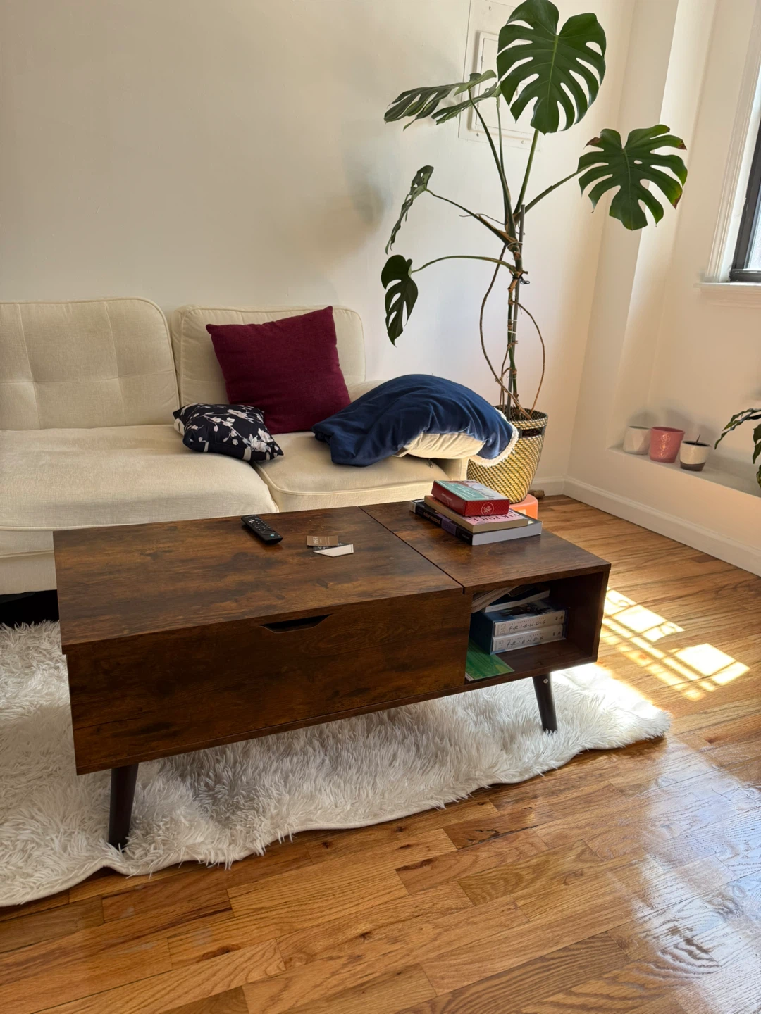 Wooden Coffee Table with Storage