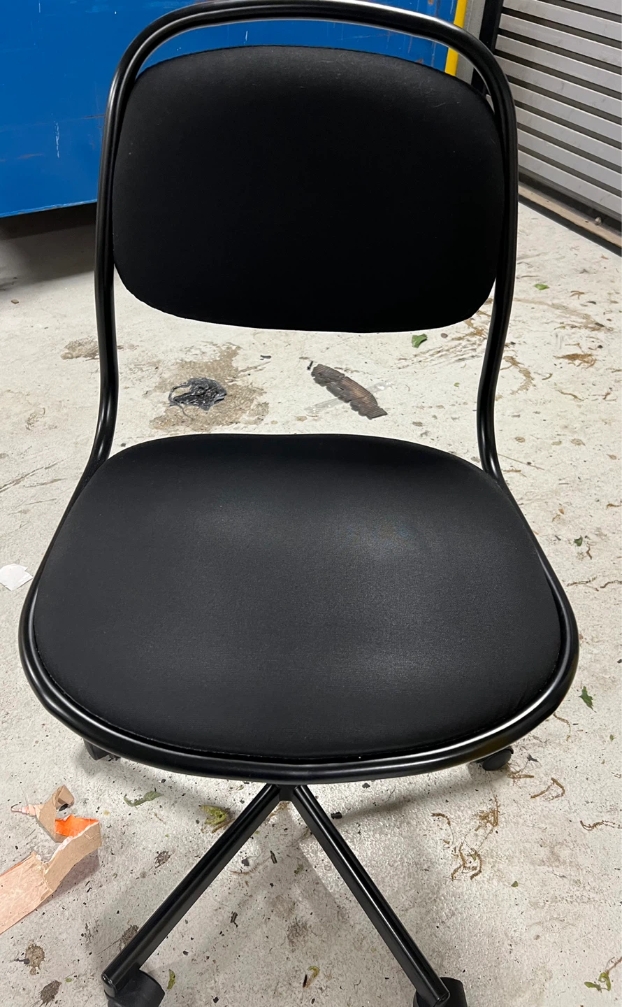 Black Office Chair with Wheels