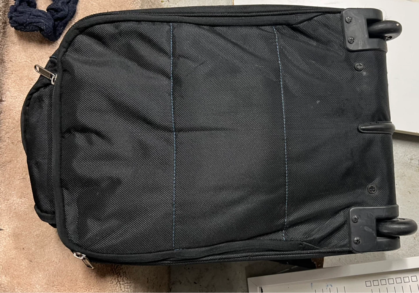 Black Rolling Carry-On Luggage Bag - photo 2