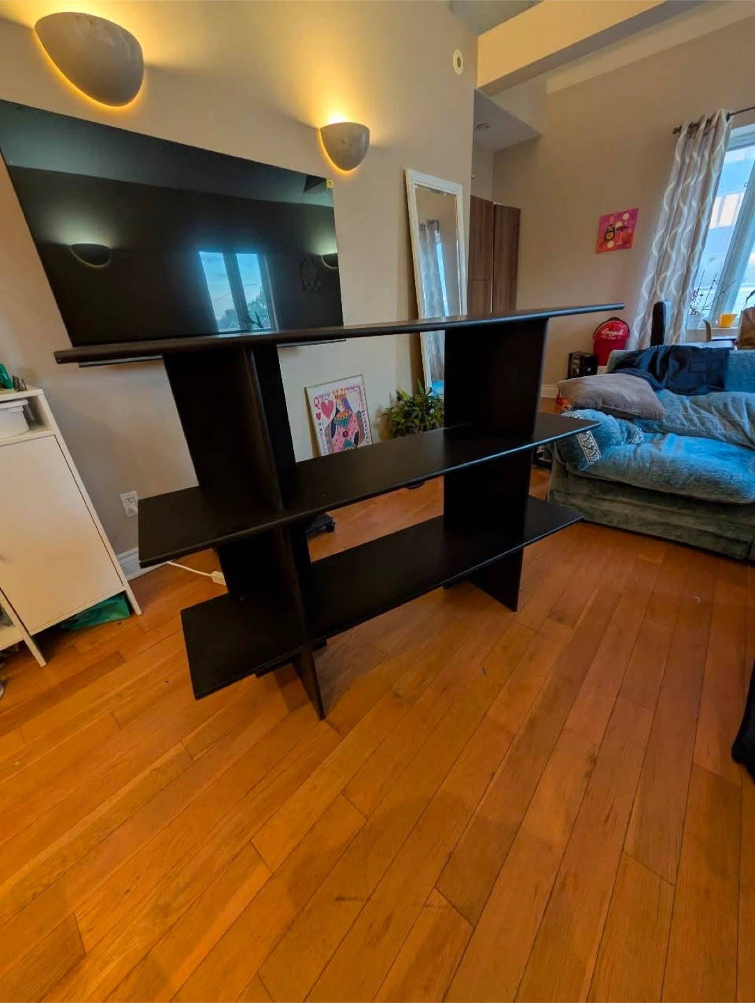 Black 3-Tier Shelf Unit
