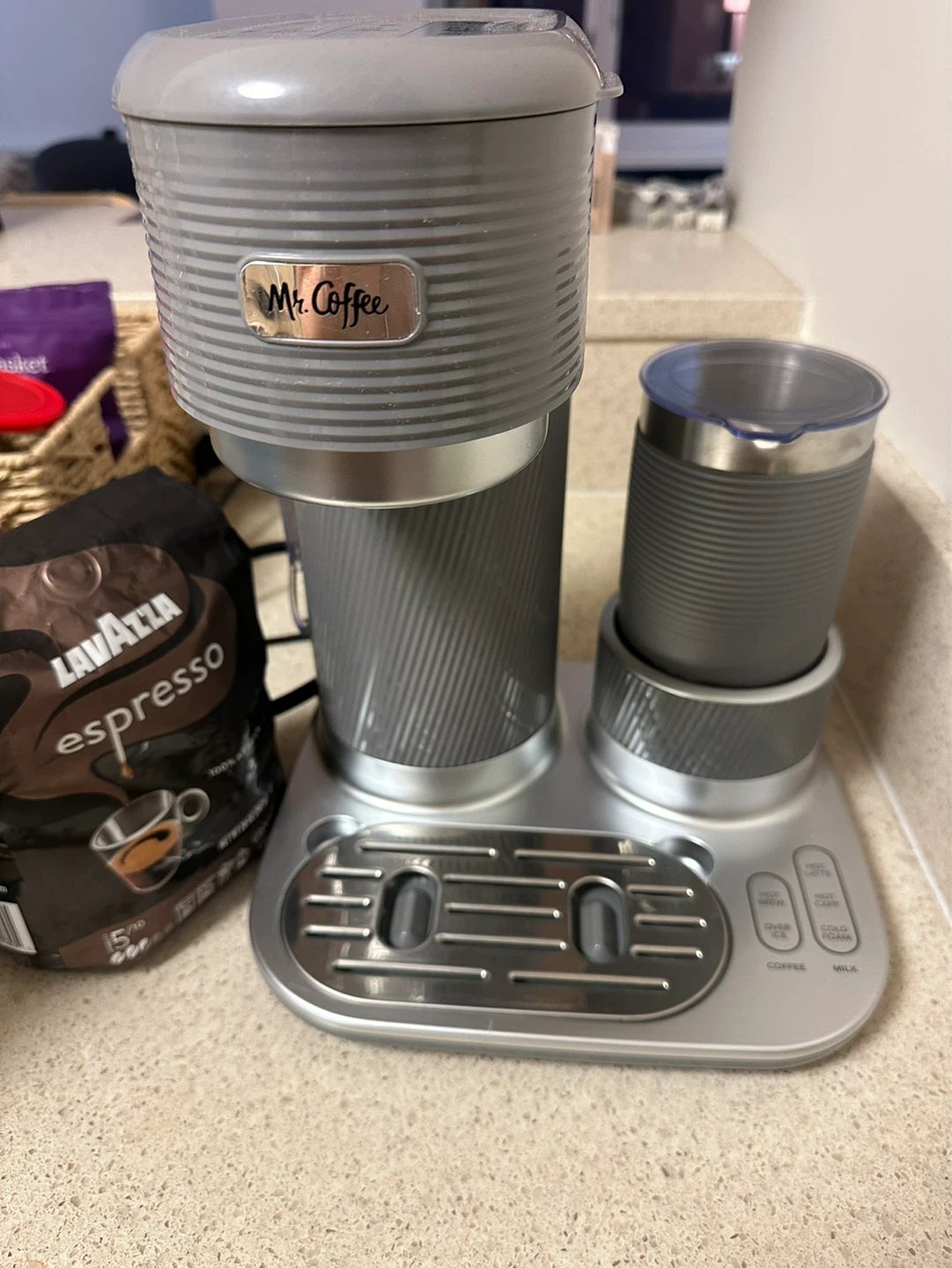 Mr. Coffee 4-in-1 Iced Hot Coffee Maker with Milk Frother