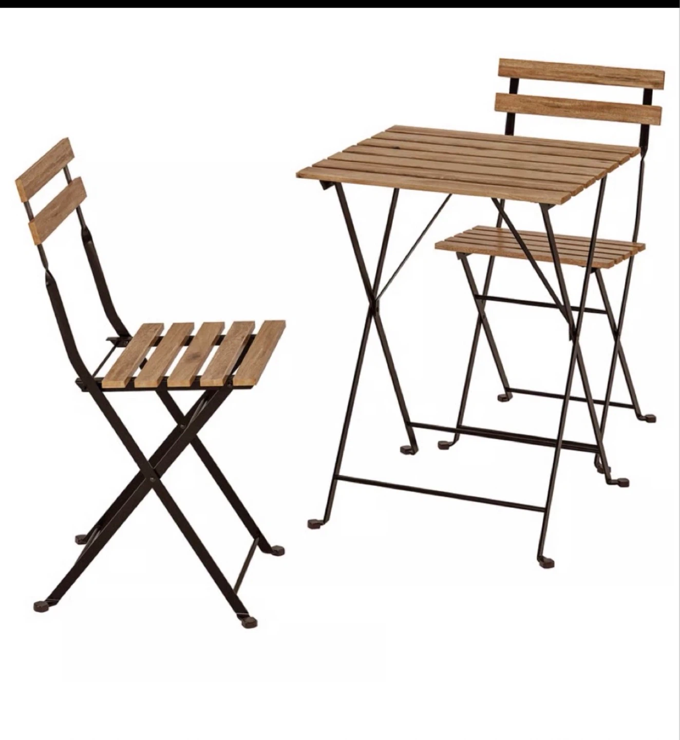 Patio Set - Wood and Metal