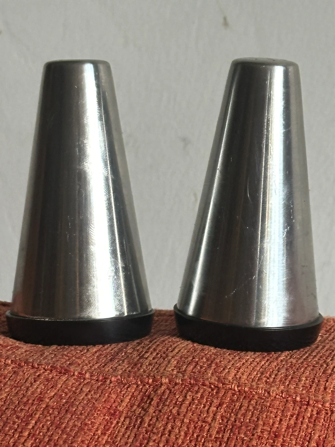 Mid Century Alfra Walker&Hall Stainless Bakelite  Salt pepper