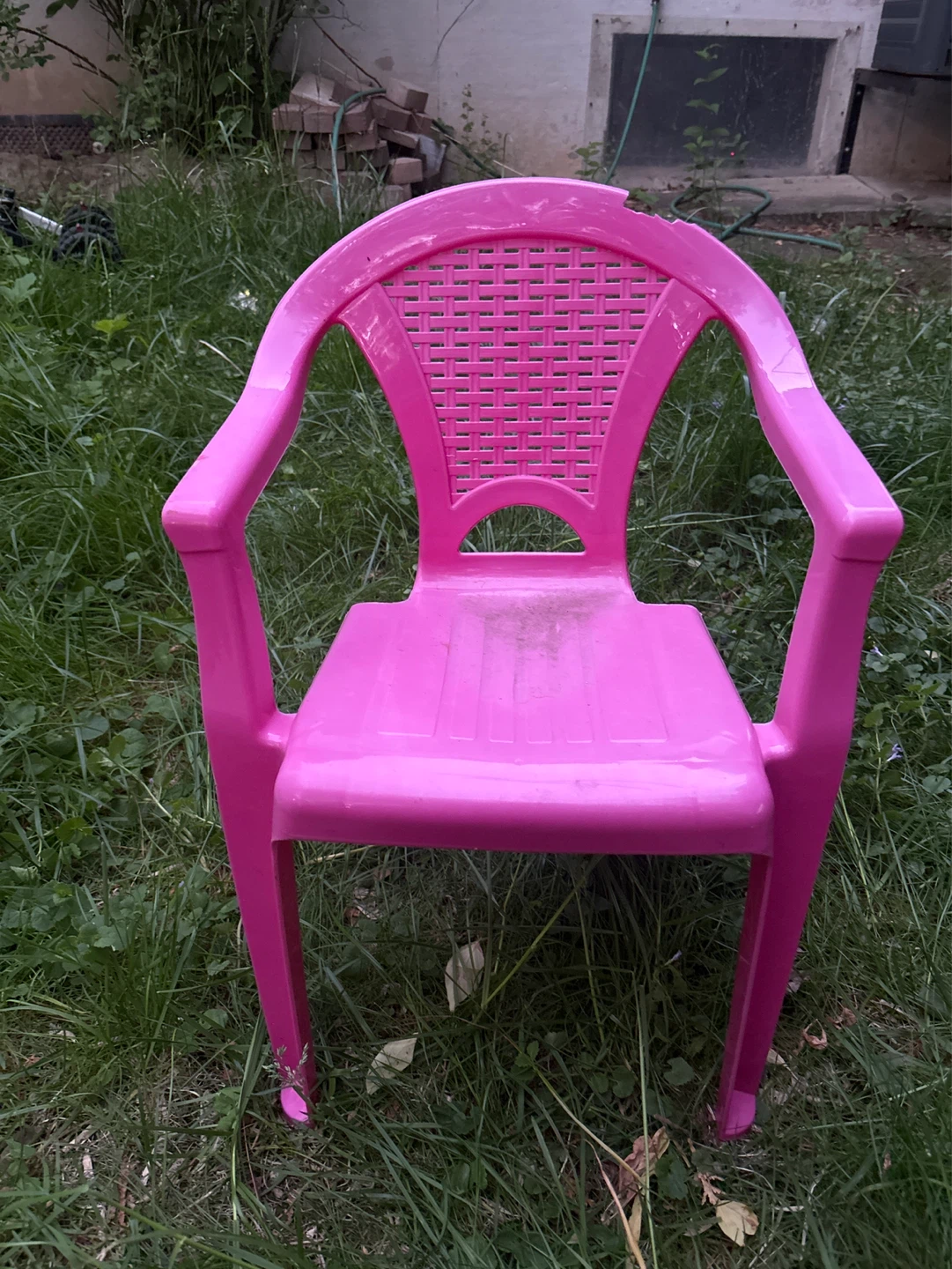 Pink Plastic Children's Chair