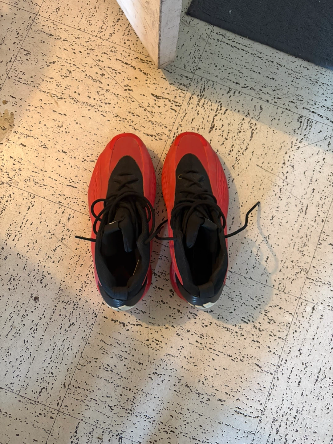 Adidas Red and Black Basketball Shoes