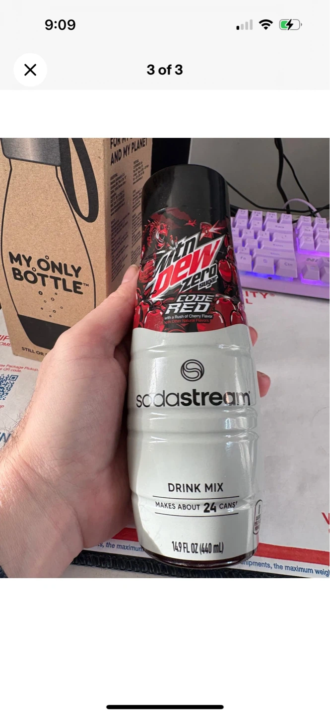 SodaStream Bottle and Mountain Dew Zero Sugar Drink Mix - photo 3