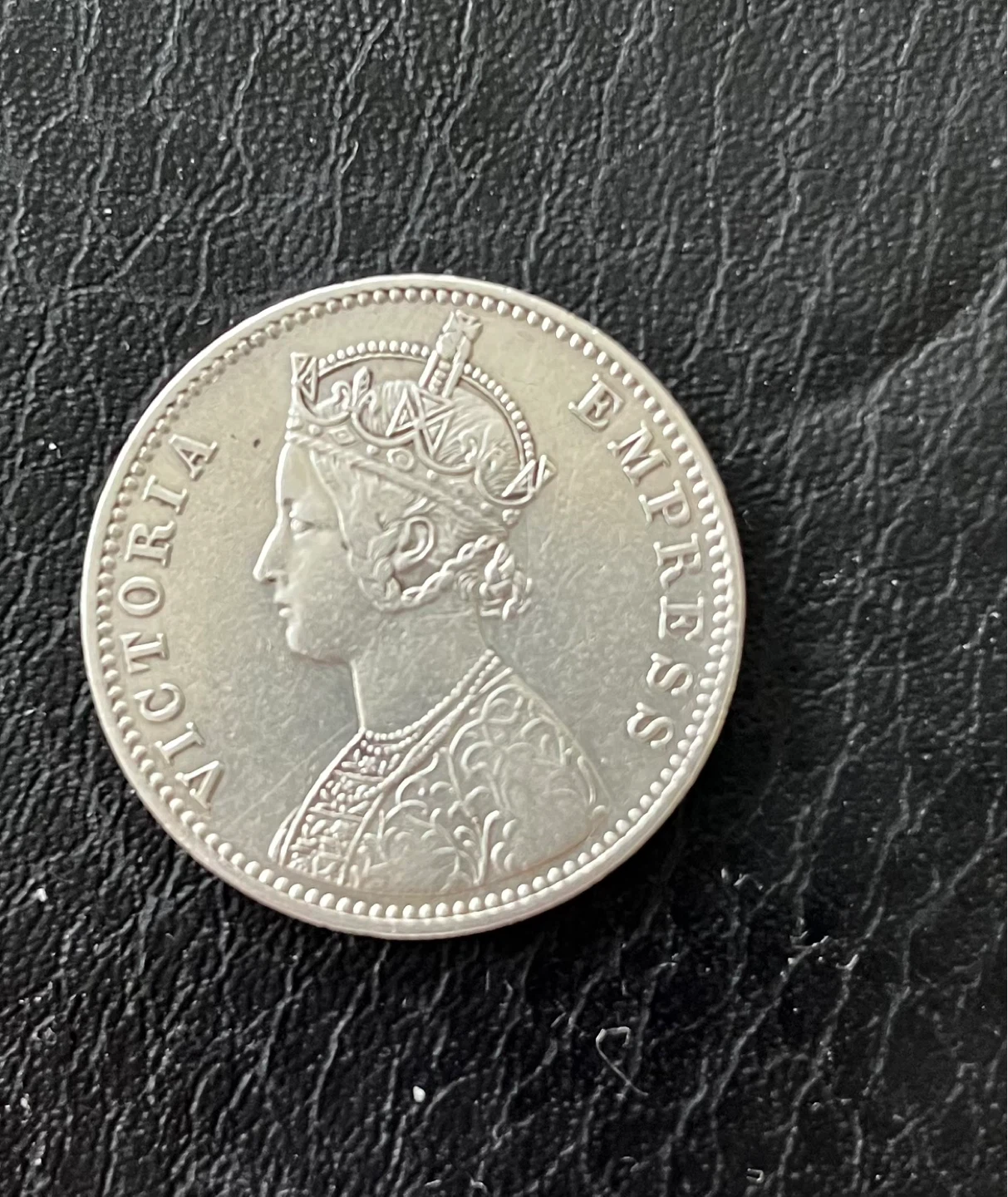 Victoria 1892 British India One Rupee Coin