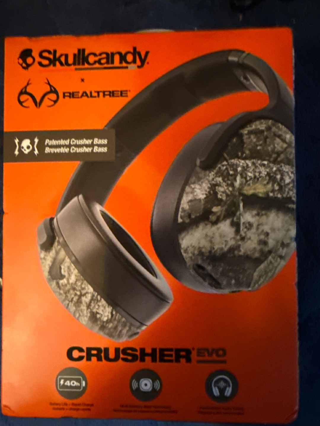 Skullcandy Crusher Evo "Realtree APX Black/Orange" edition
