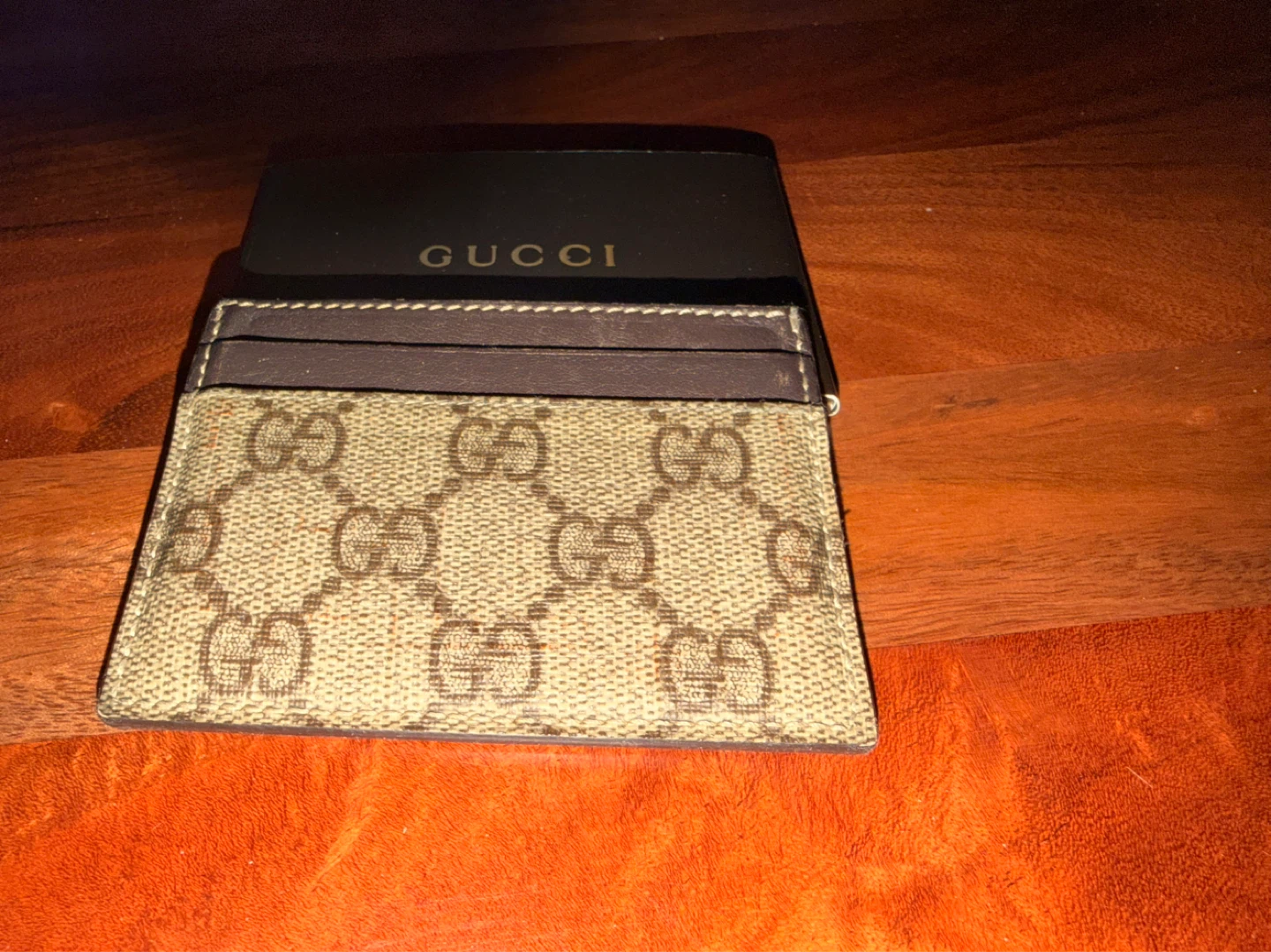Gucci GG Supreme Canvas Card Holder