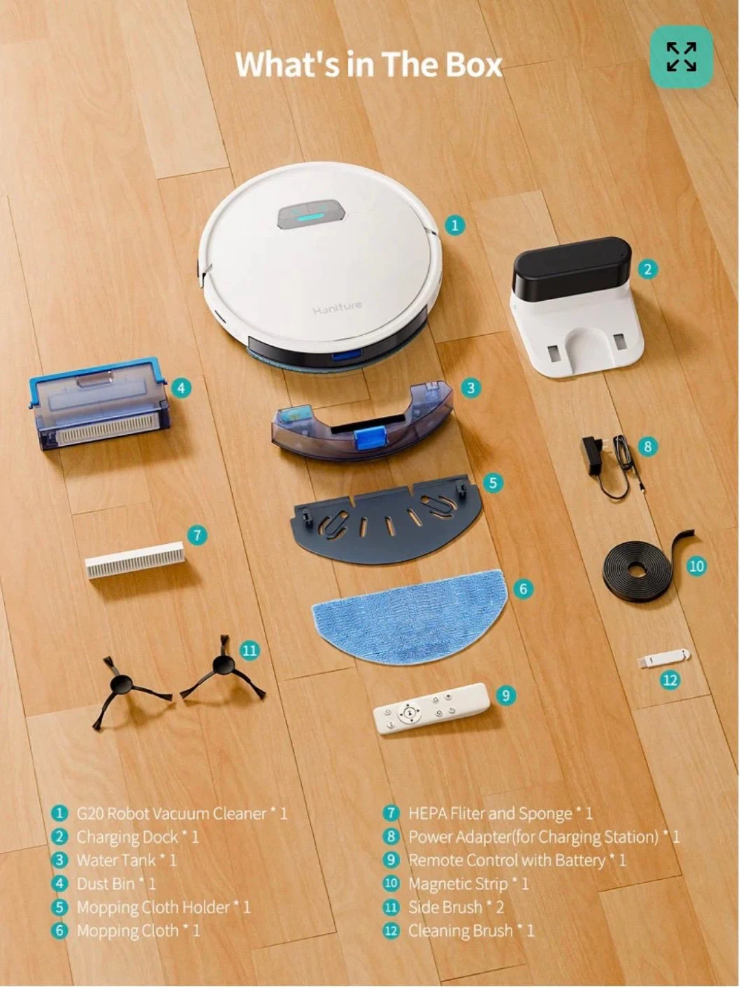Honiture G20 Robot Vacuum Cleaner - photo 2