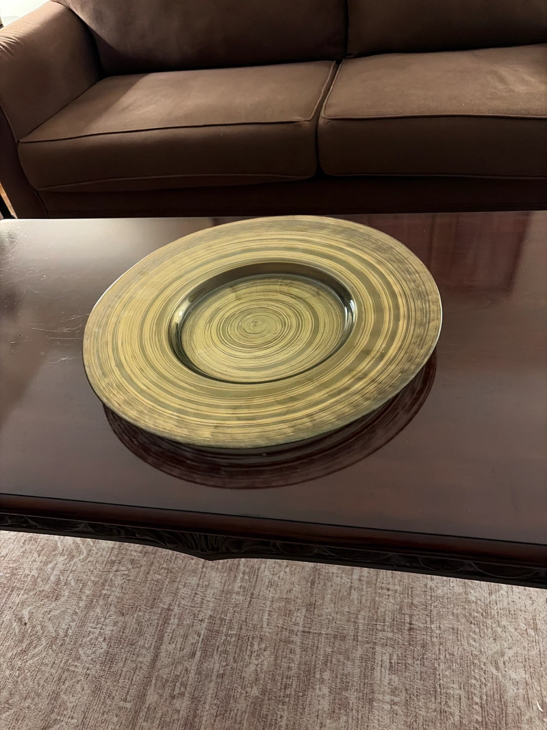 Gold Swirl Charger Plate - photo 2