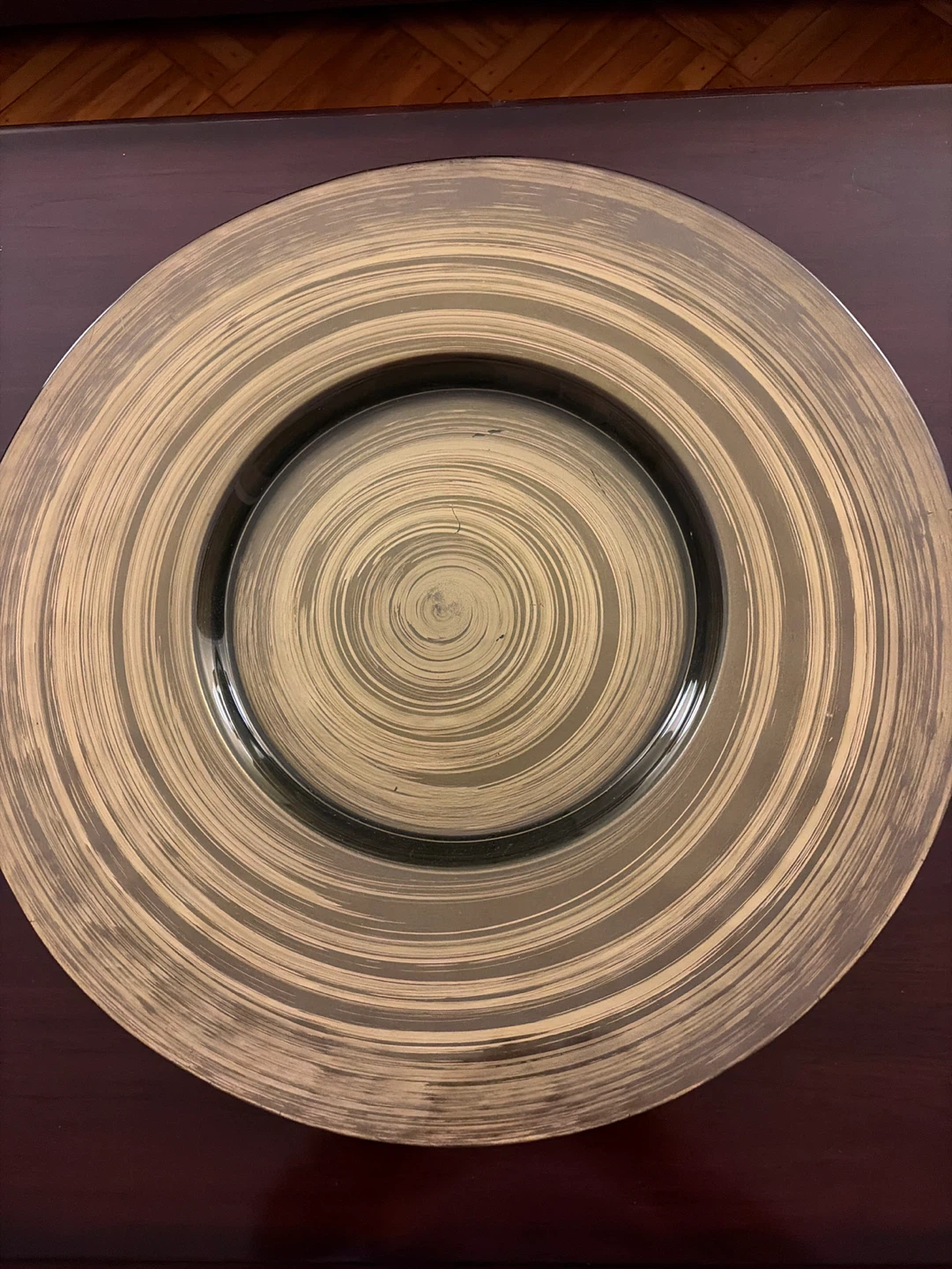 Gold Swirl Charger Plate