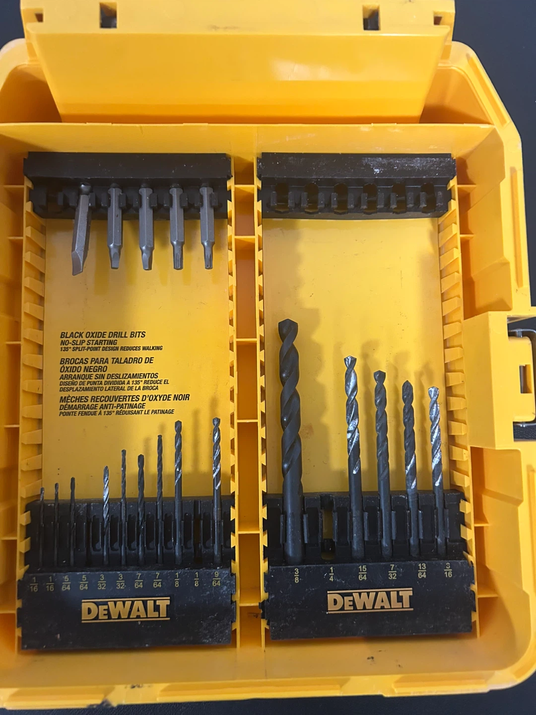 DeWalt Drill Bit and Driver Bit Sets with Household Tool Kit - photo 2