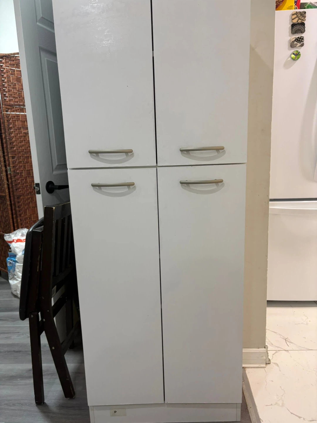White Storage Cabinet - photo 2