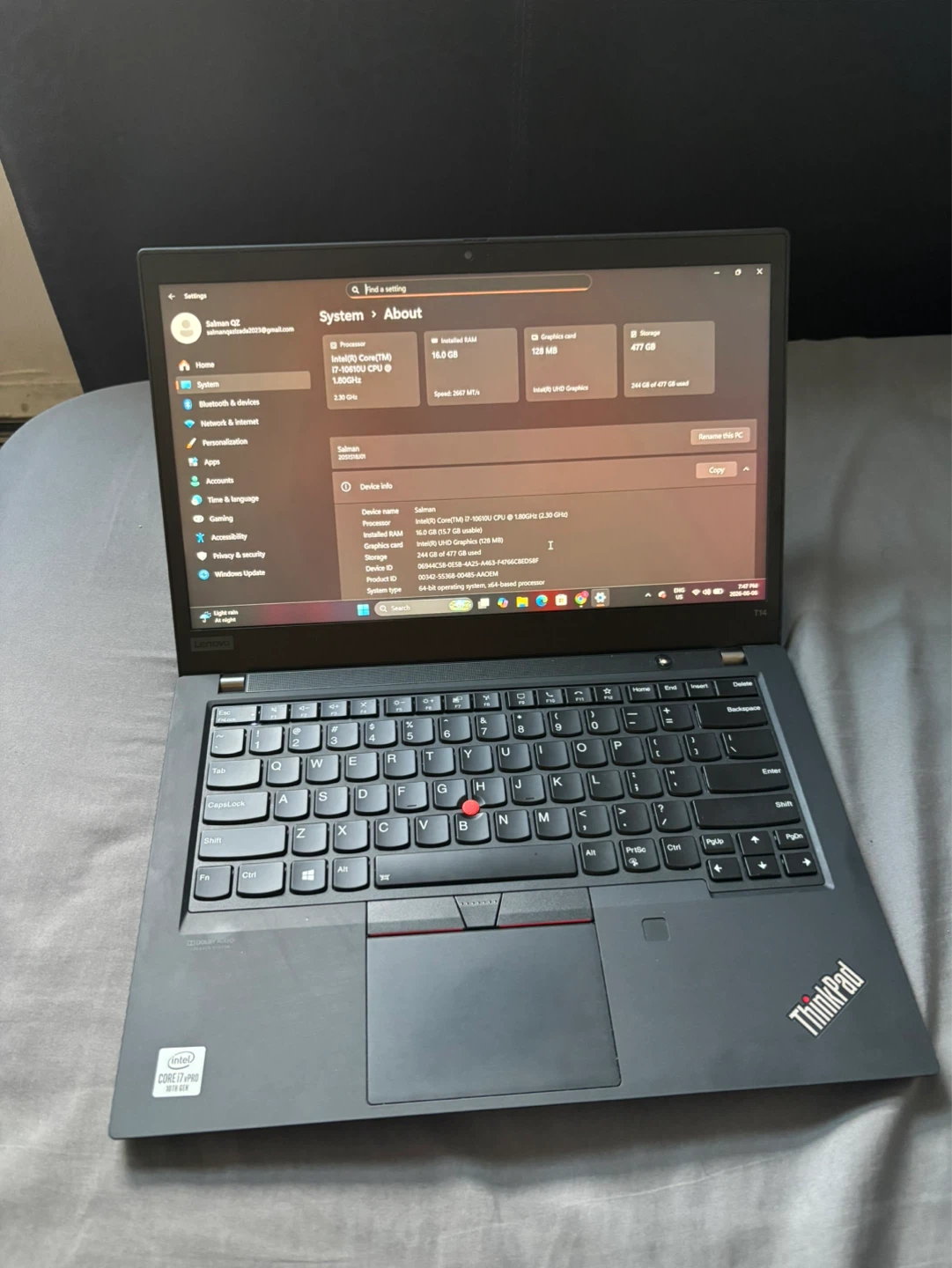 Lenovo ThinkPad T14 Laptop - Intel Core i7 - photo 2
