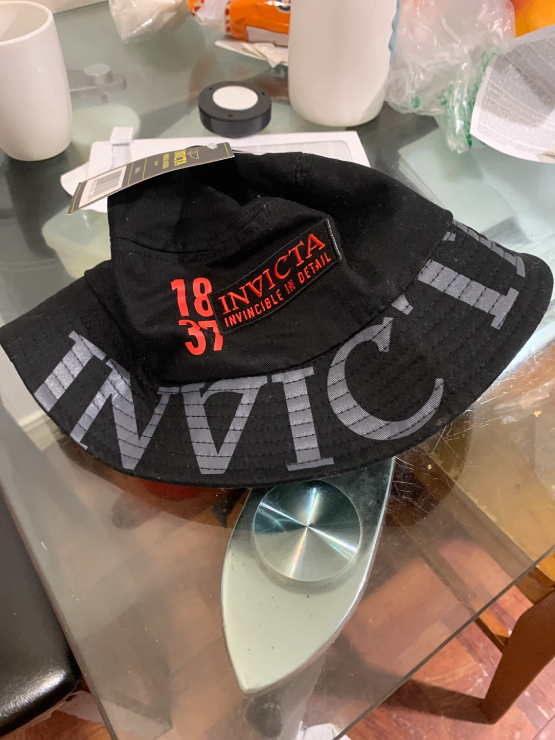 Invicta Black Bucket Hat