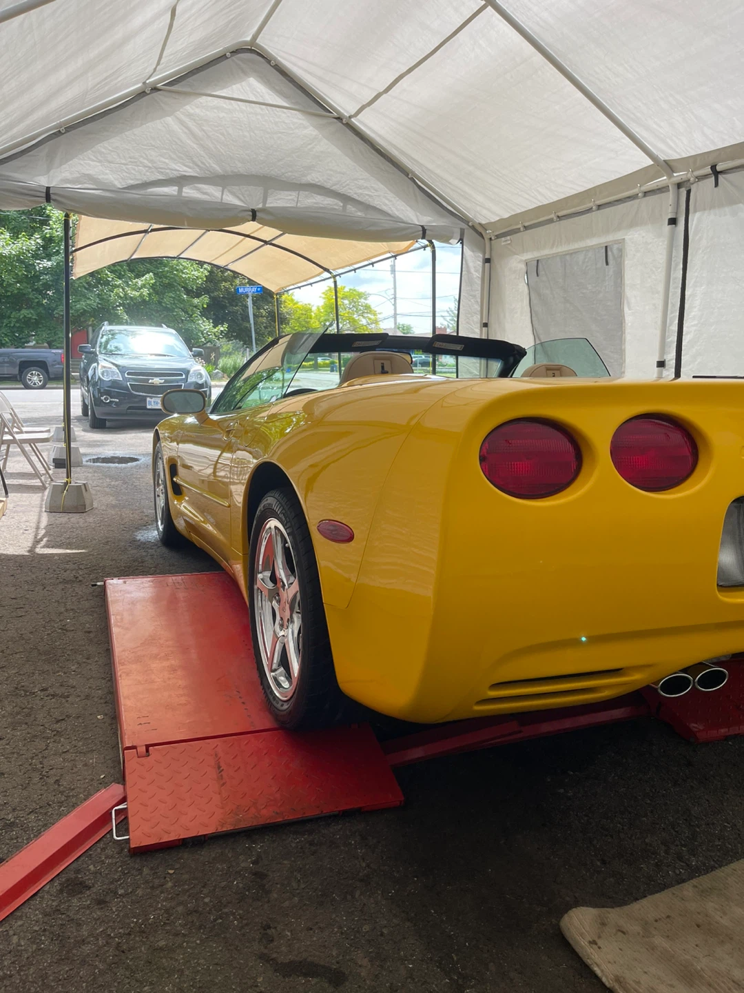 Yellow Chevrolet Corvette Convertible - photo 4
