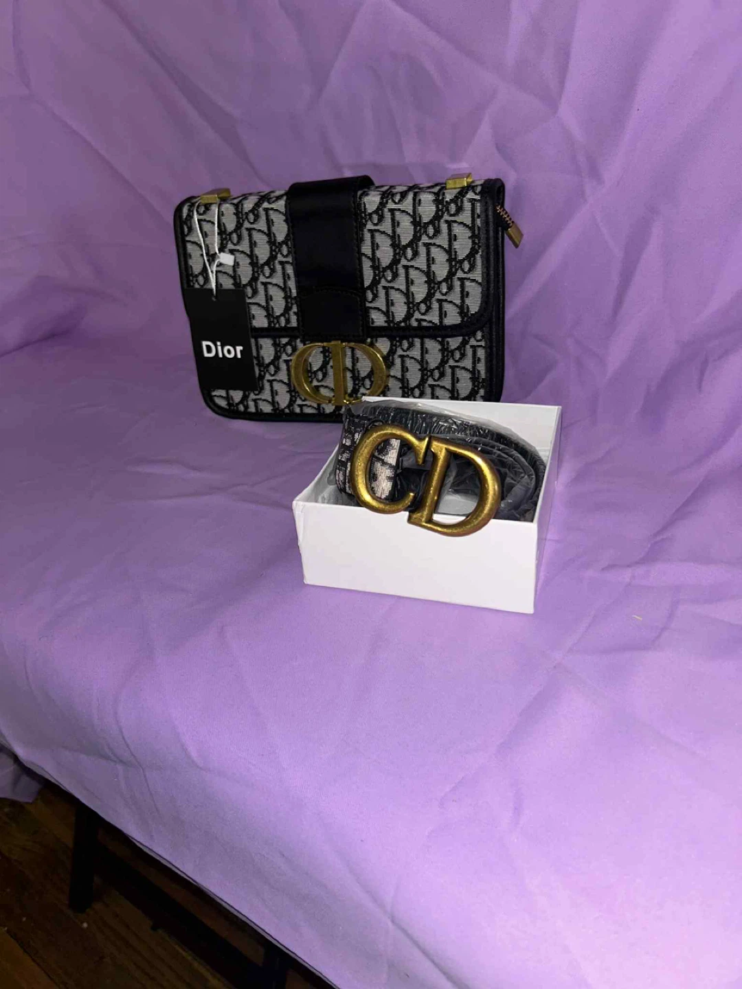 Dior Shoulder Bag and Belt Set