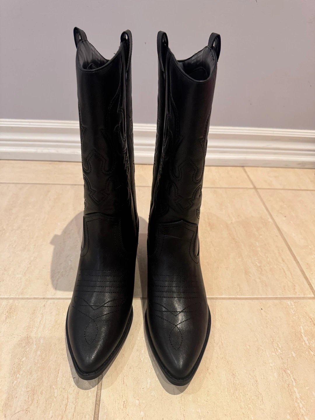 Black Western Cowboy Boots - photo 2