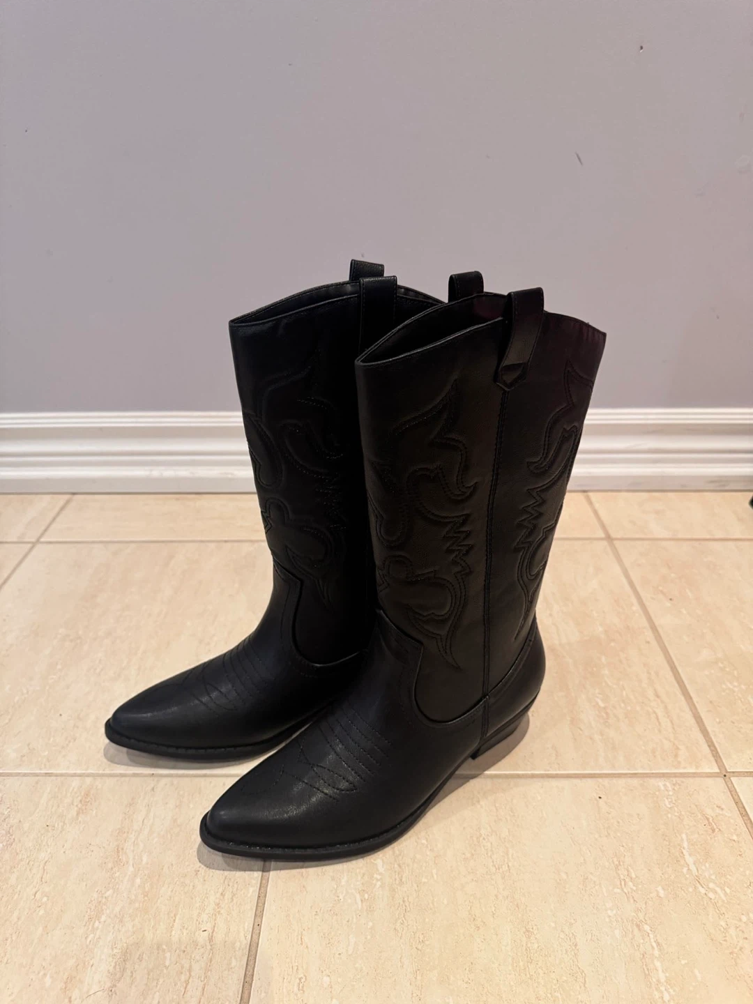 Black Western Cowboy Boots - photo 3