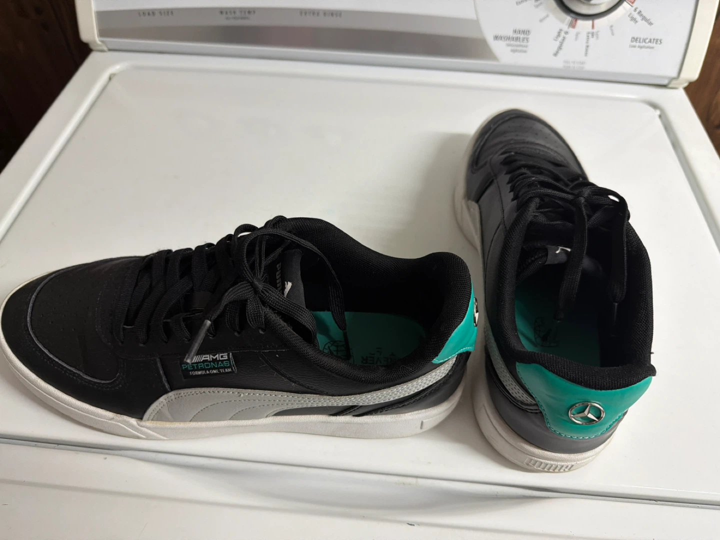 Puma Mercedes AMG Petronas Black Sneakers Size US 11