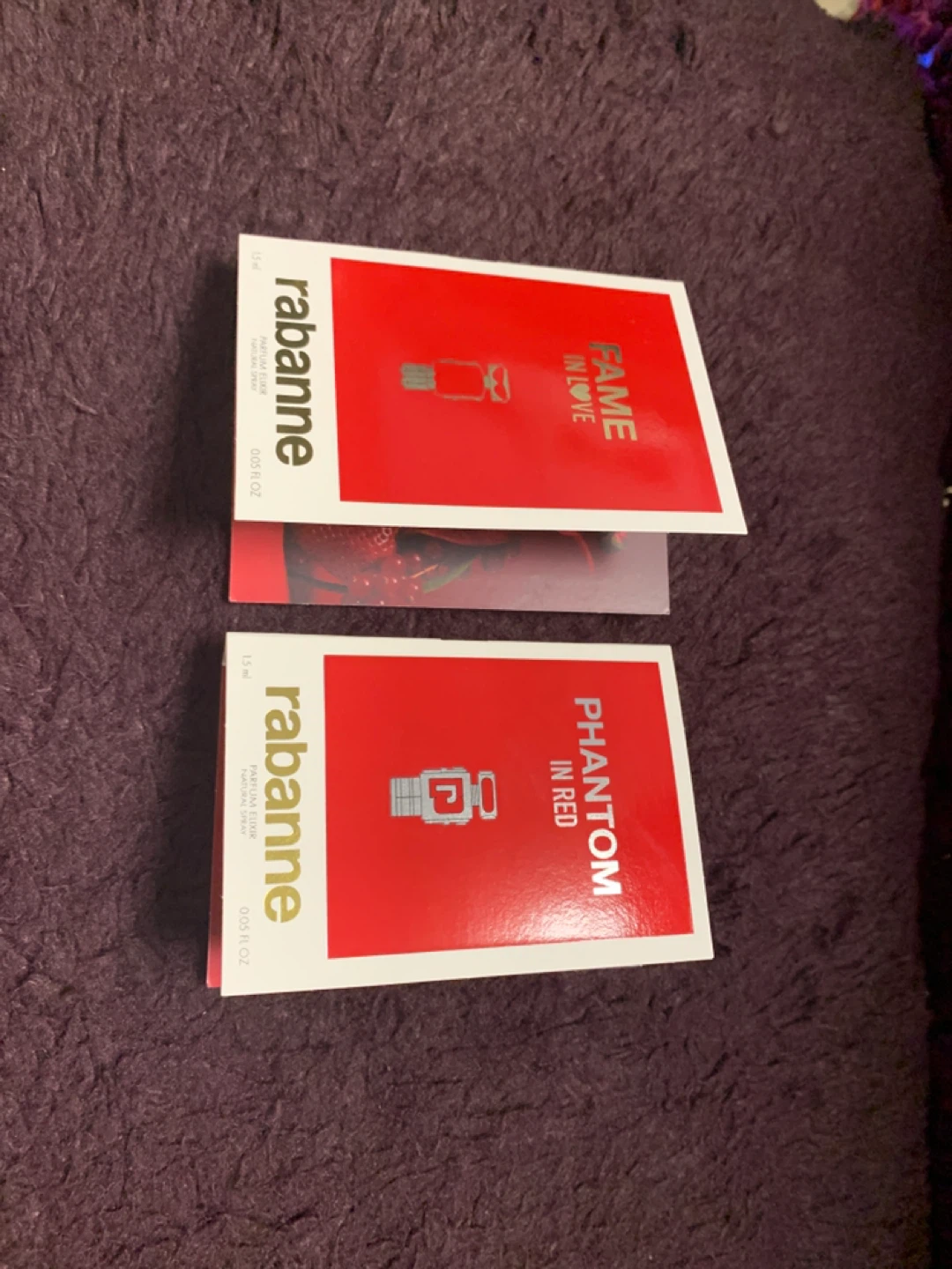 Paco Rabanne Fame & Phantom In Red Perfume Samples