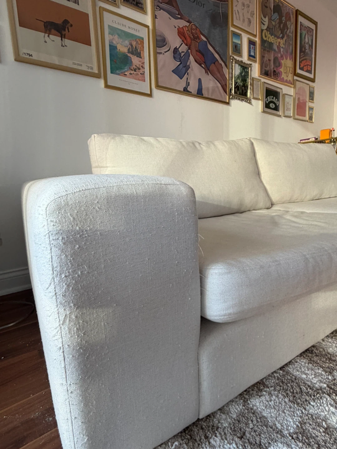 White Sectional - photo 3