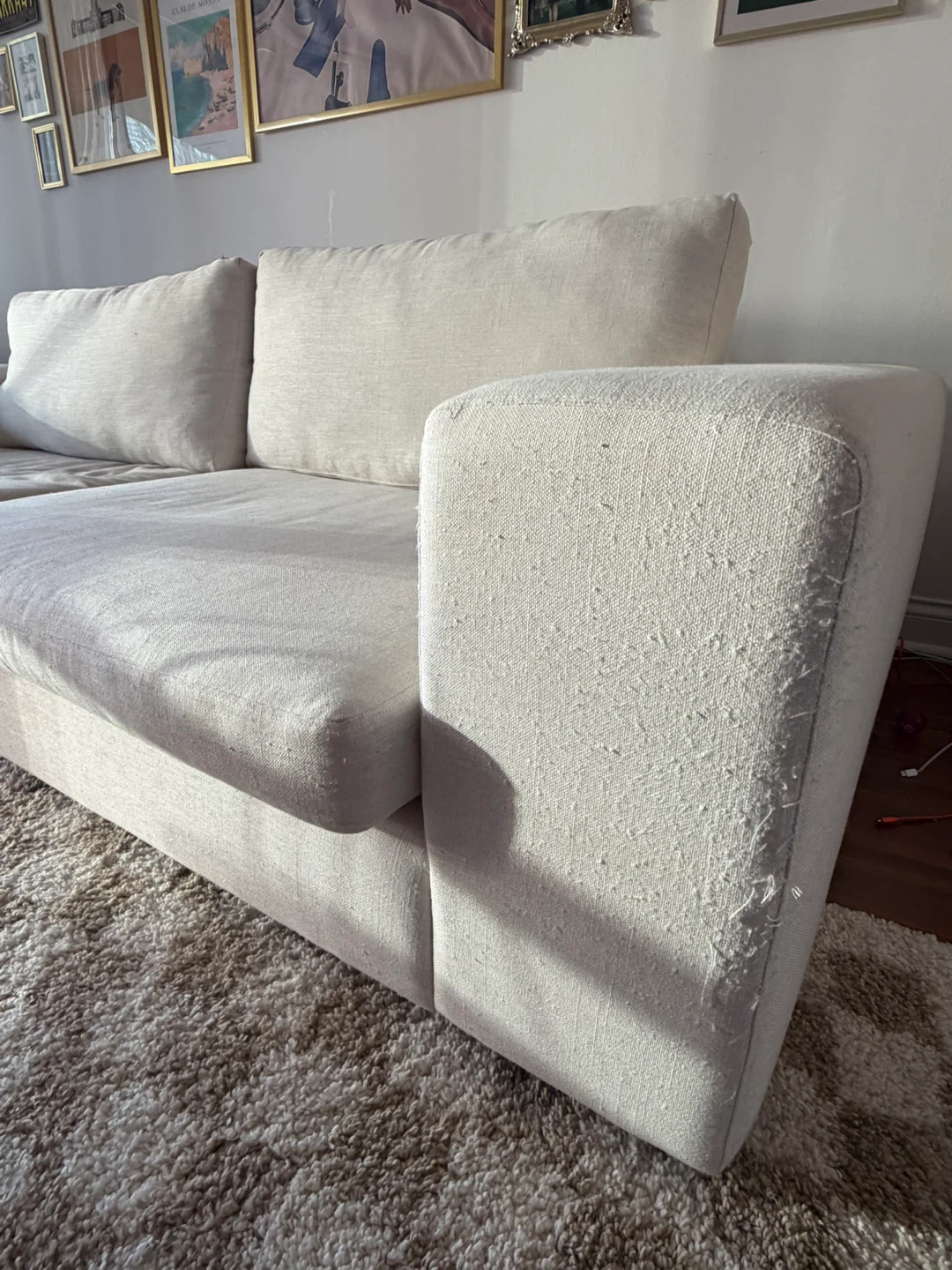 White Sectional - photo 5