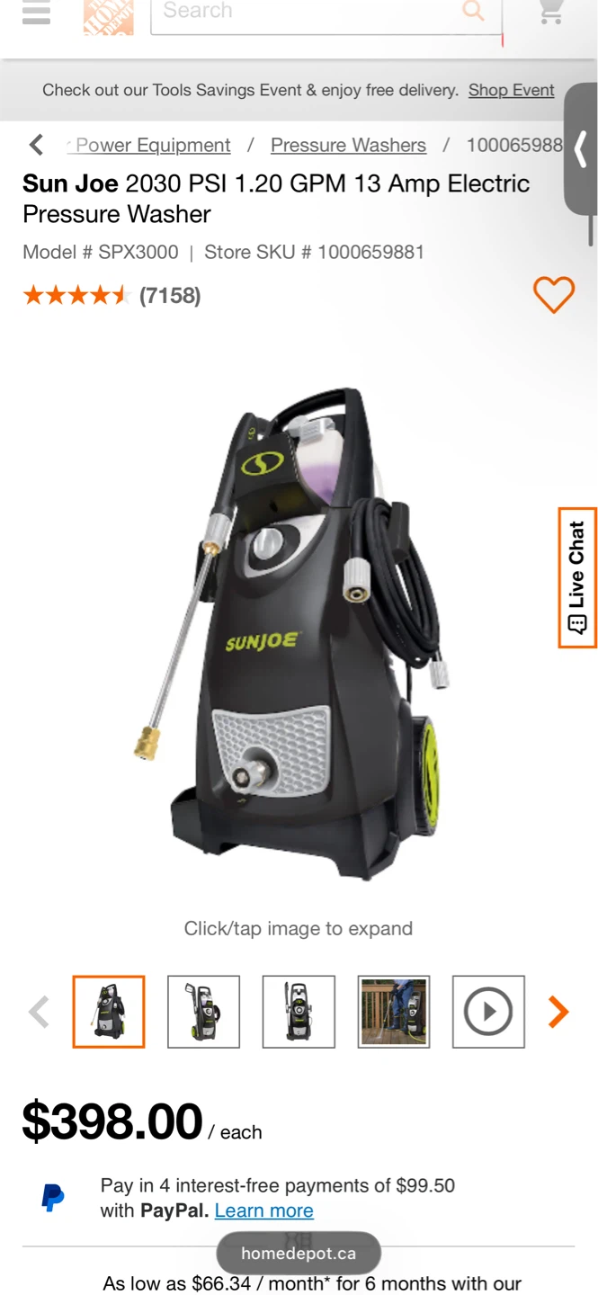 Sun Joe 2030 PSI Pressure Washer SPX3000 - photo 3