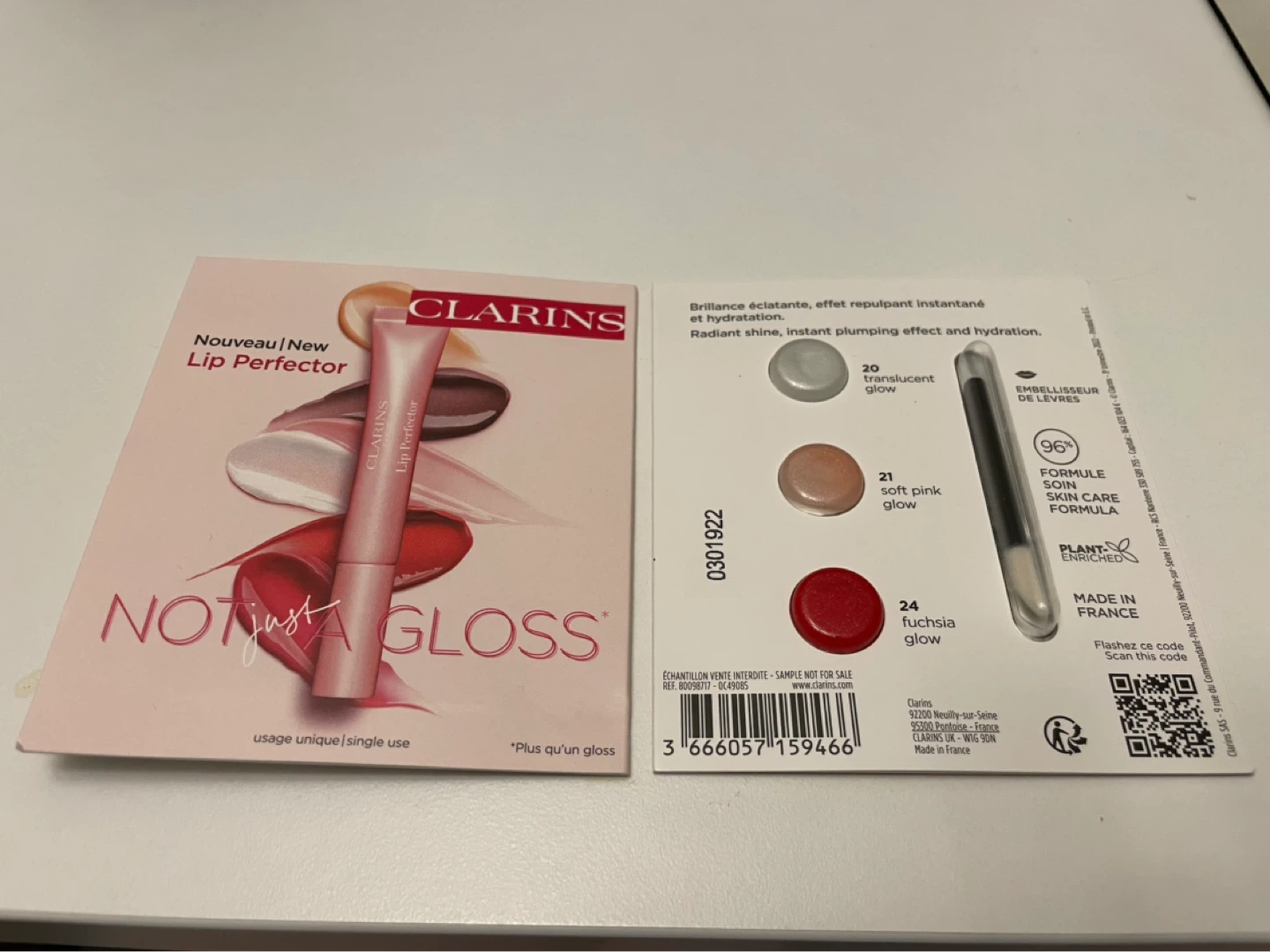 Clarins Lip Perfector Sample