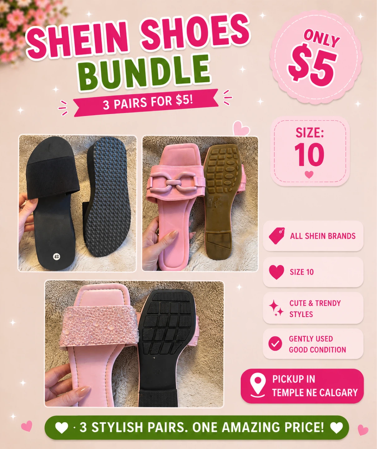 SHEIN Shoes Bundle - 3 Pairs