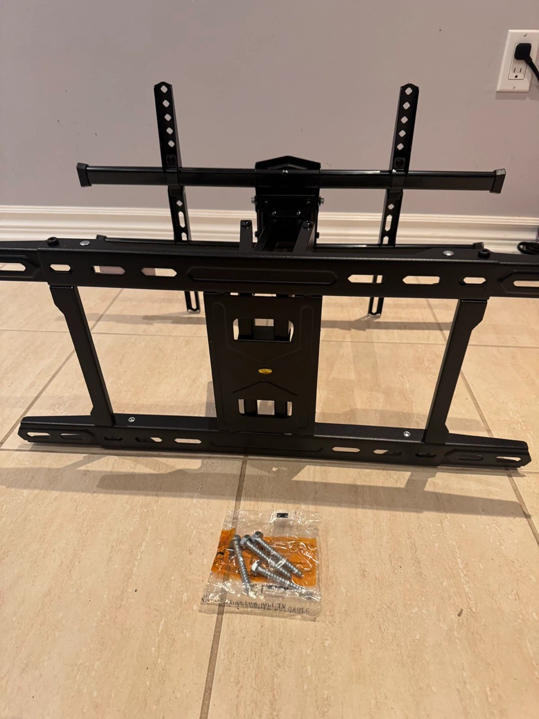 Black Full Motion TV Wall Mount - photo 3