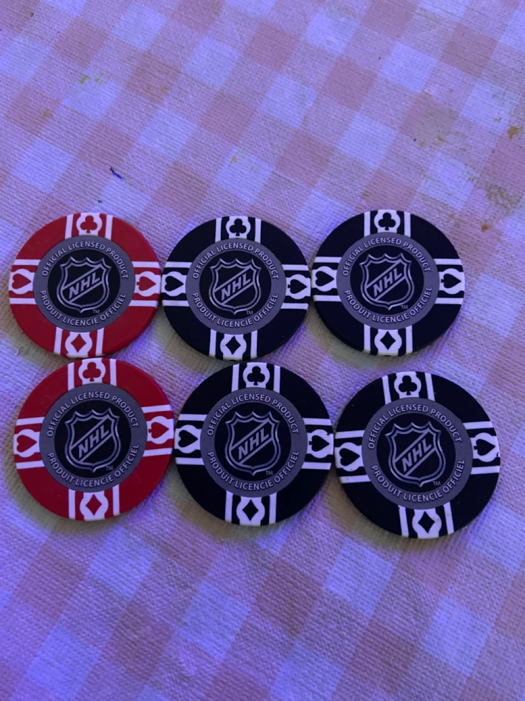 NHL Poker Chips Set - Colorado Avalanche & Other Teams