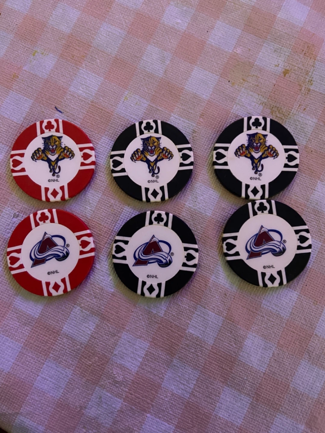 NHL Poker Chips Set - Colorado Avalanche & Other Teams - photo 2