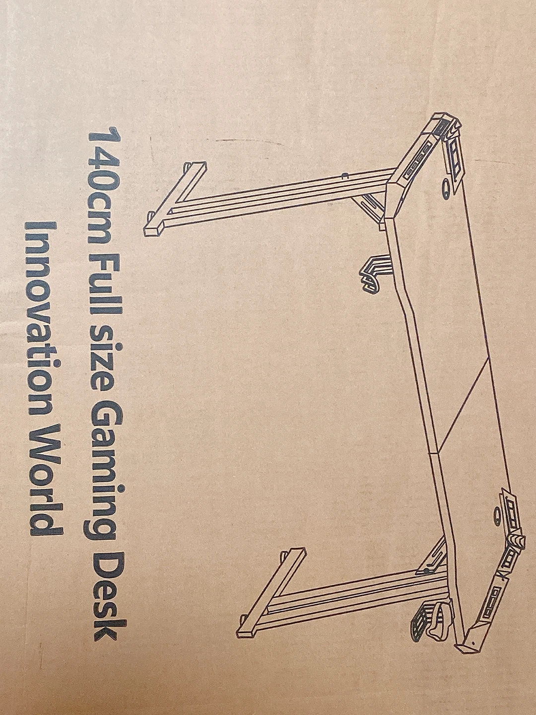 Gaming Desk with RGB Lights and 100kg Capacity - photo 4