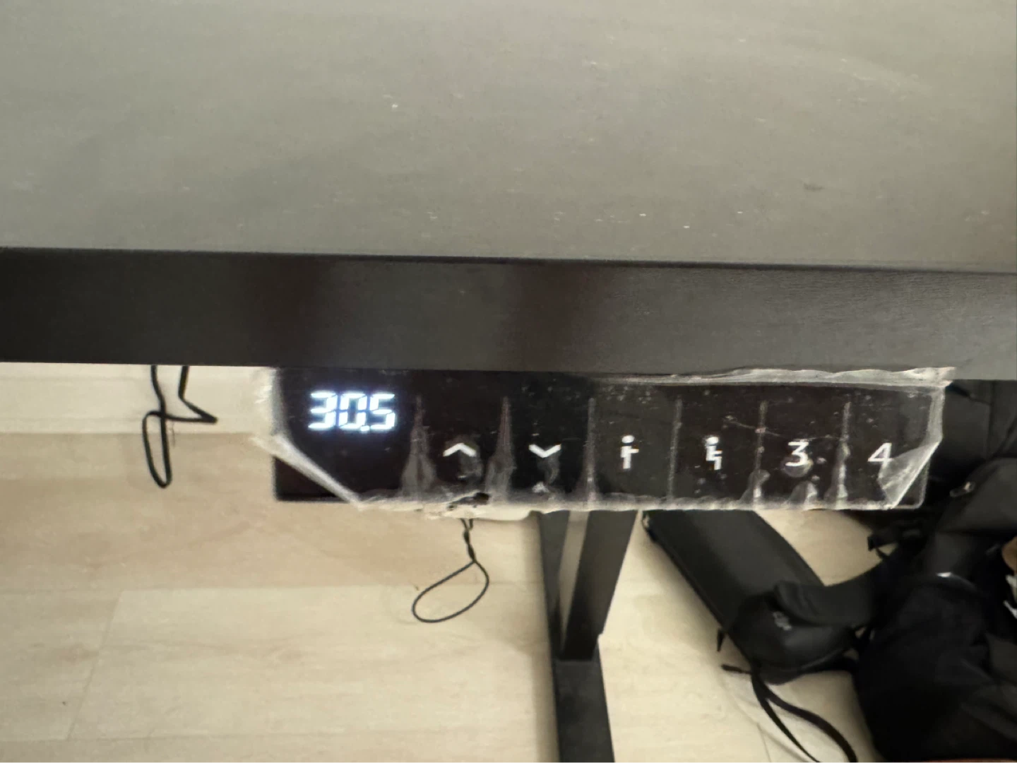 Black Standing Desk with Power Strip - photo 4
