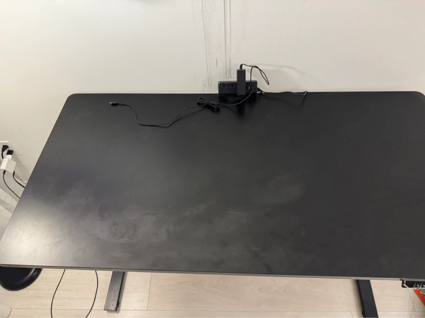 Black Standing Desk with Power Strip - photo 2