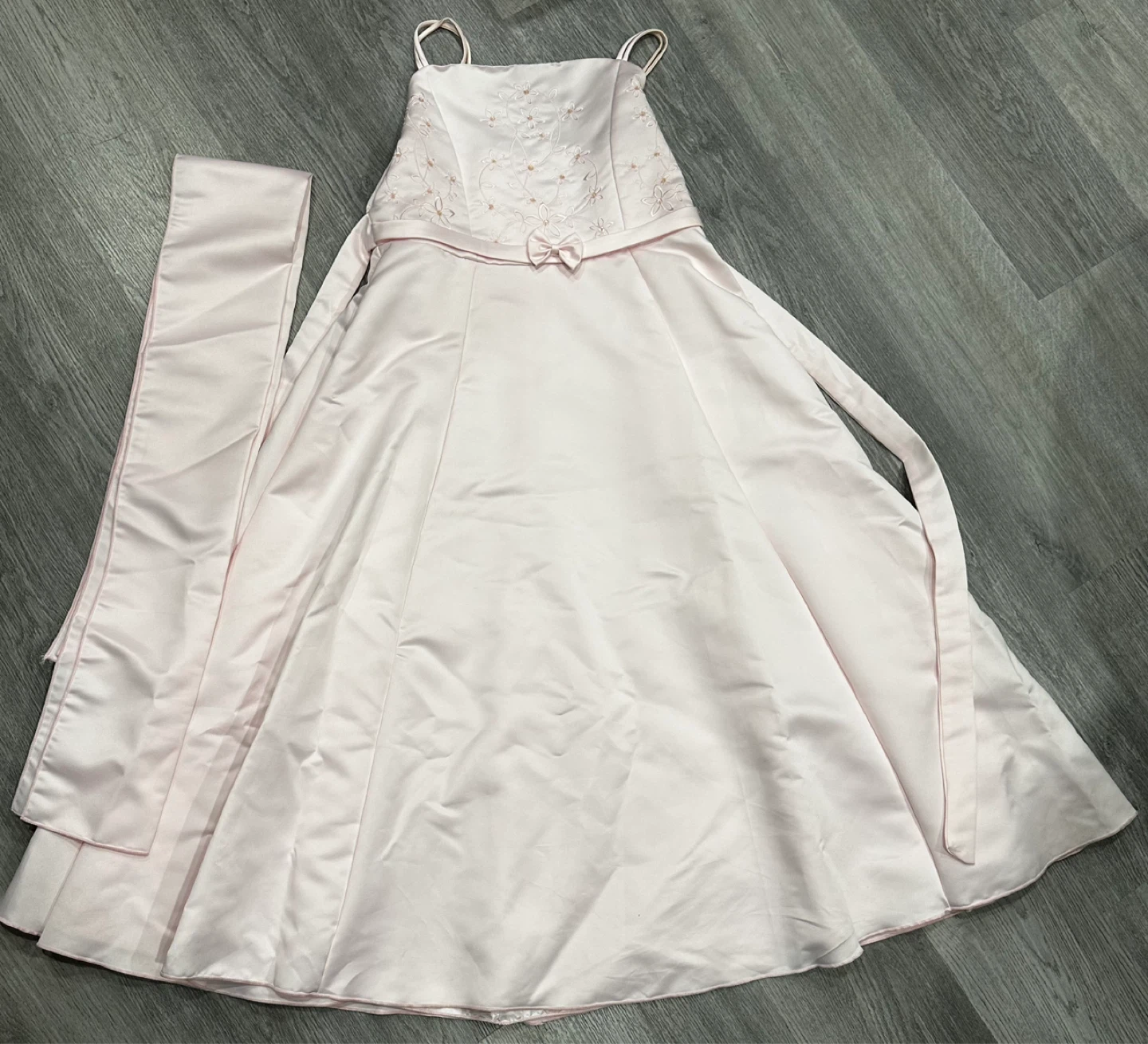 Pink Formal Dress with Sash