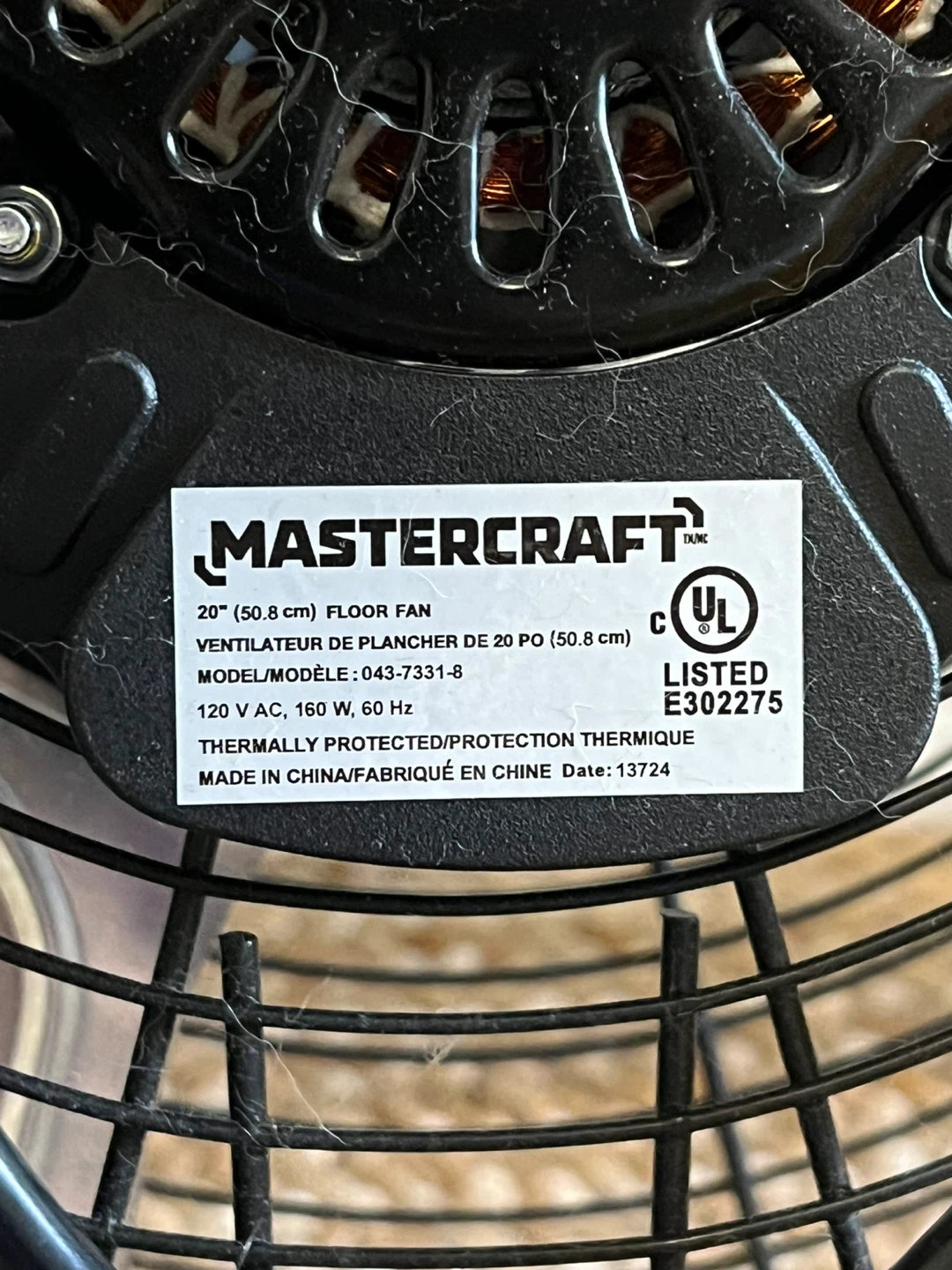 MASTERCRAFT 20" Floor Fan - photo 3