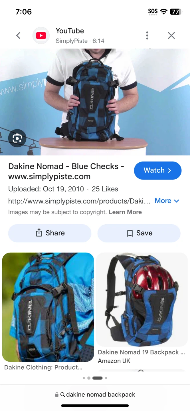 Dakine Nomad Backpack - Blue Checks - photo 4