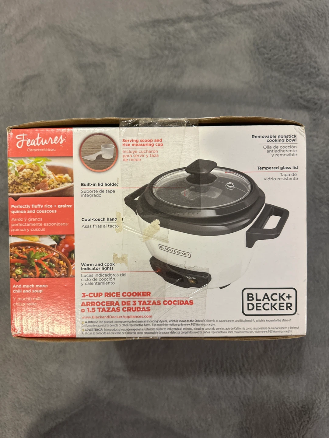 BLACK+DECKER 3-Cup Rice Cooker - photo 3