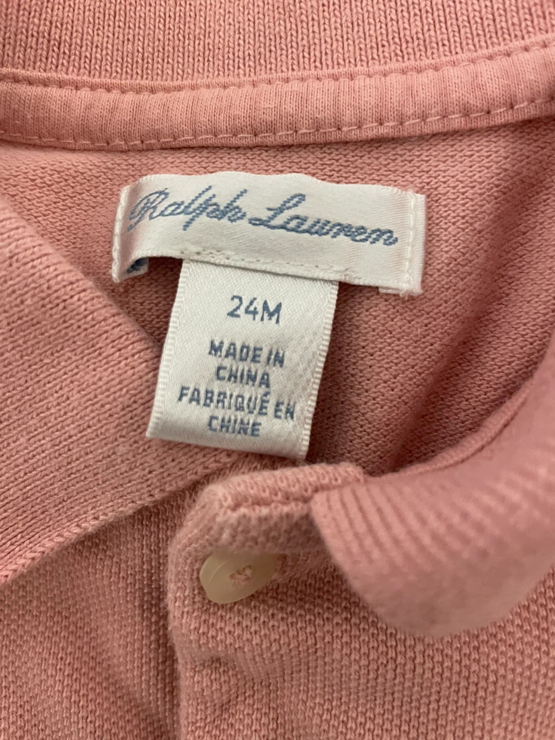 Ralph Lauren Baby Girls Pink Polo Dress with Bloomer - 24M - photo 4