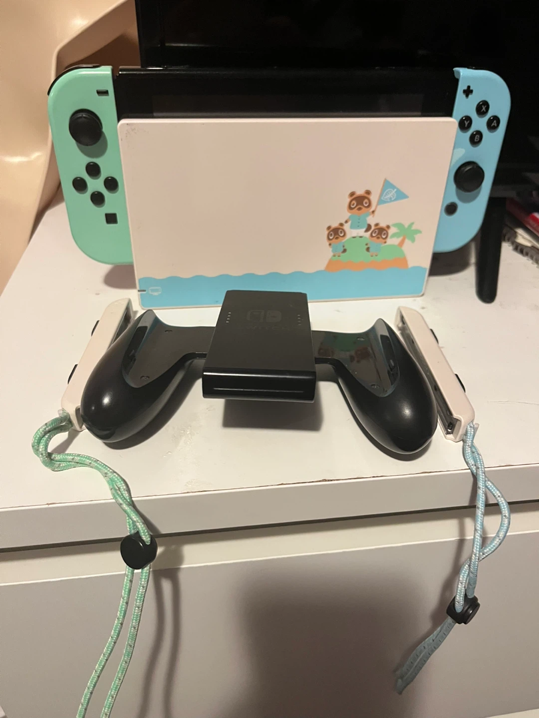Nintendo Switch Animal Crossing Edition with Grip