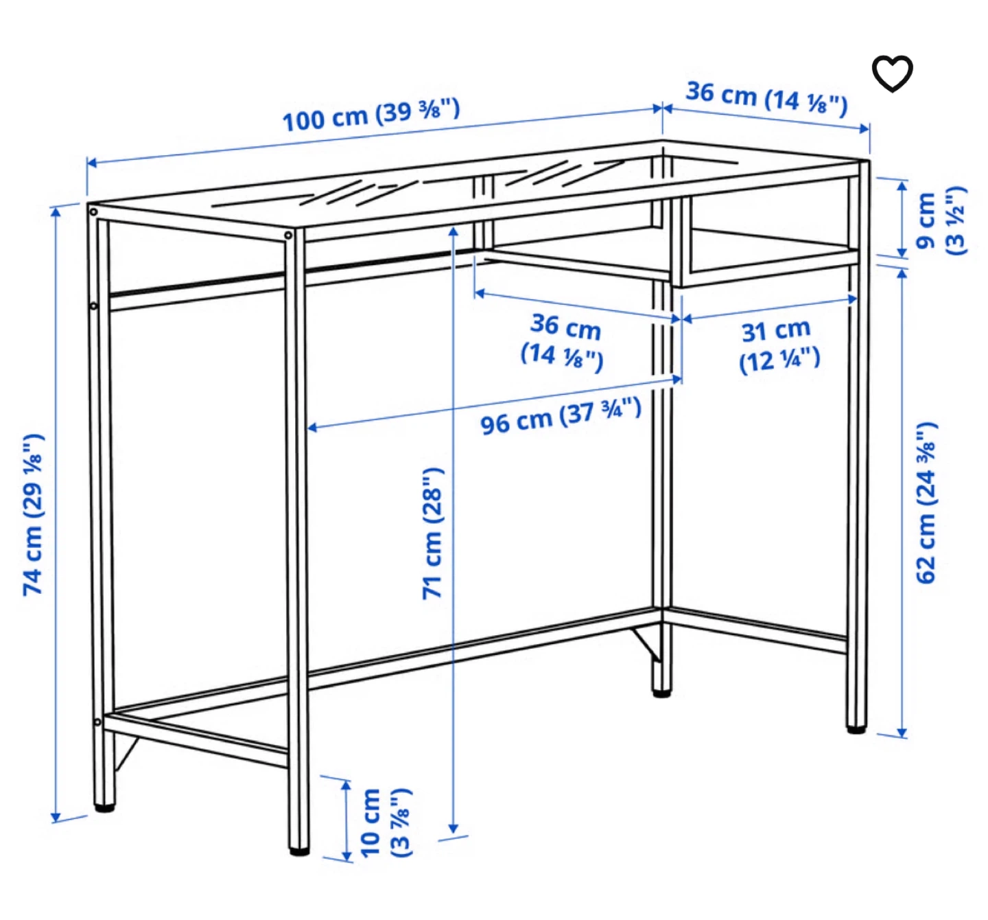 Vittsjo Slender Table - photo 2