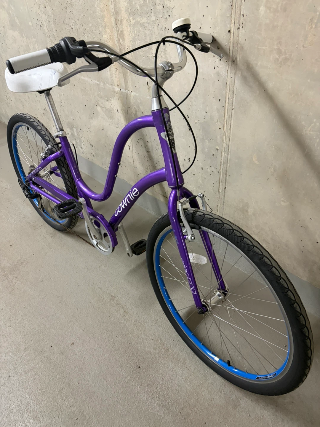 7 Speed Townie Electric Bike - Purple - photo 2