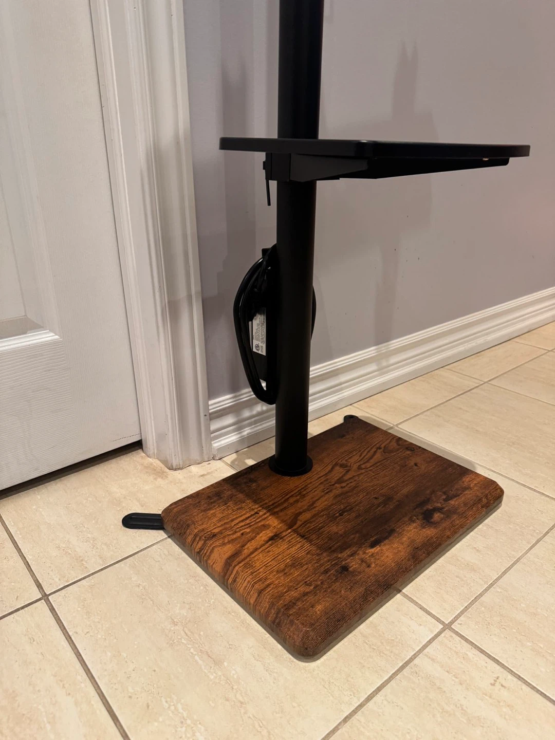 Rolling TV Stand with Shelf and Power Strip - photo 3