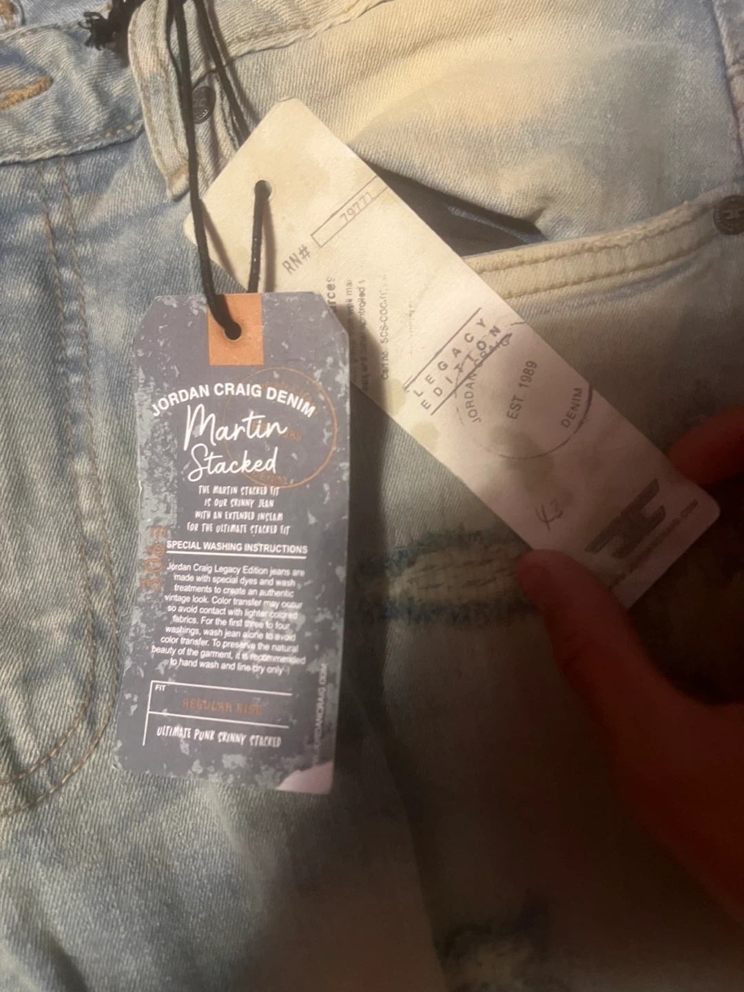 Jordan Craig Martin Stacked Jeans Size 32 - photo 2