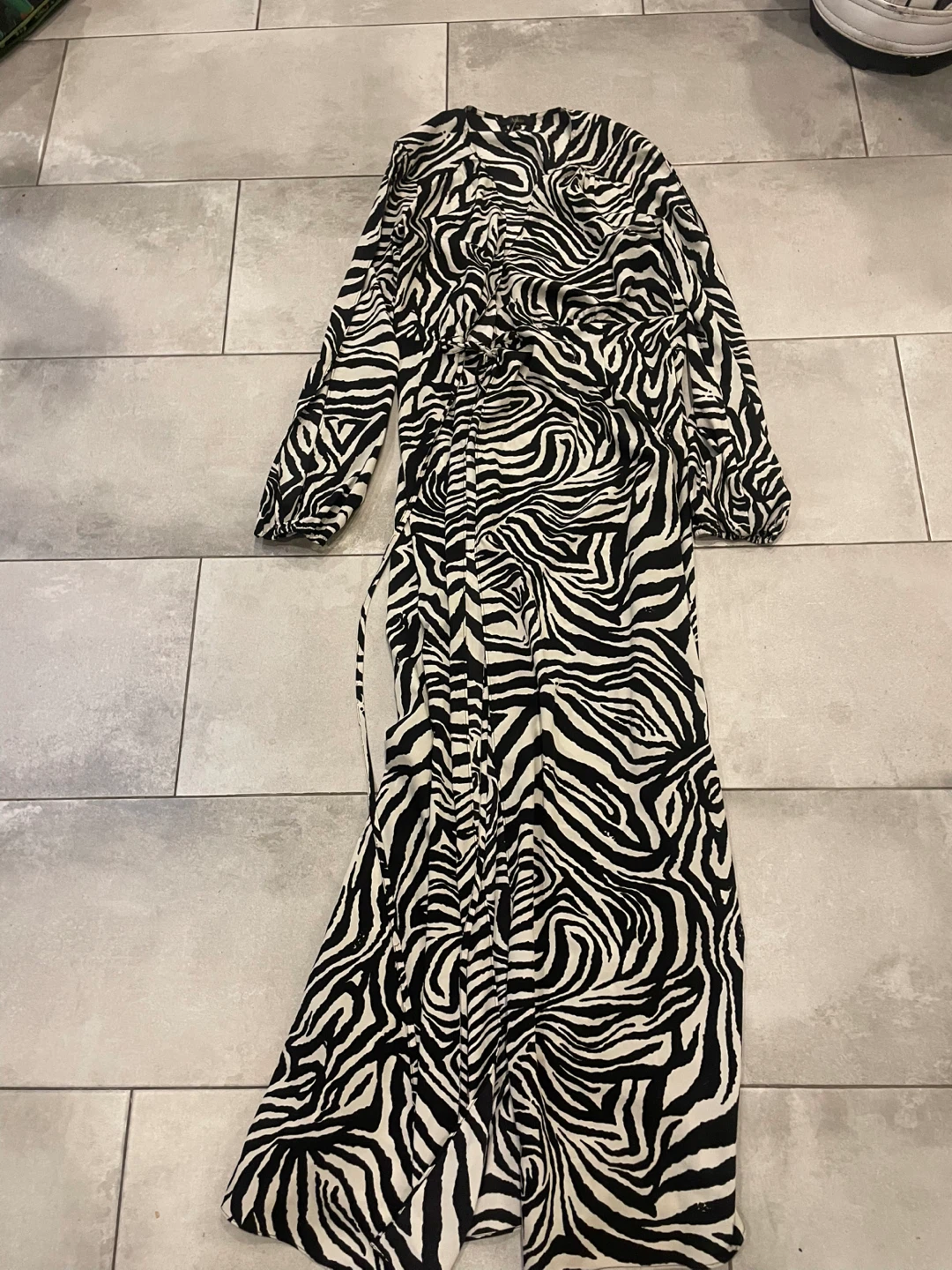Aakaa Zebra Print Maxi Dress - photo 5