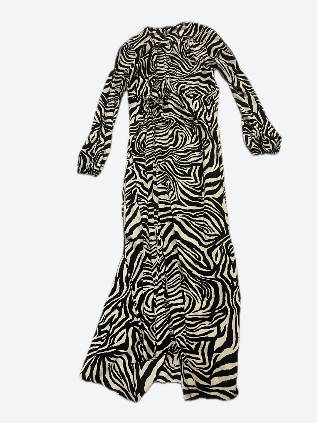 Aakaa Zebra Print Maxi Dress
